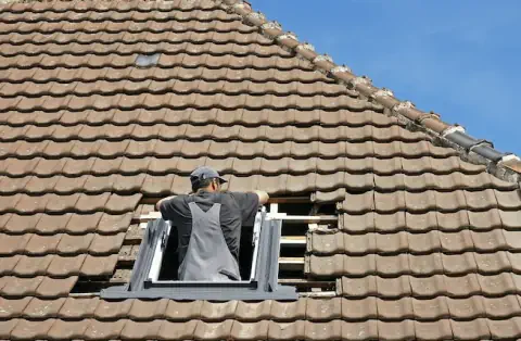 Pose de velux - Vérin